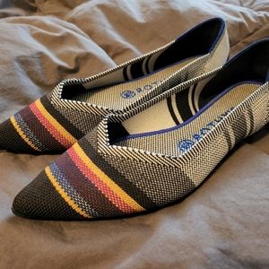 Rothys inverse stripe point loafers 8